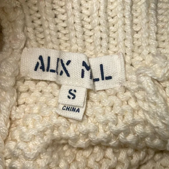 Alex Mill Cream and Red Striped Button Back Sweater - Picture 9 of 9